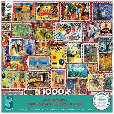 1000pc Art Stamp Puzzle