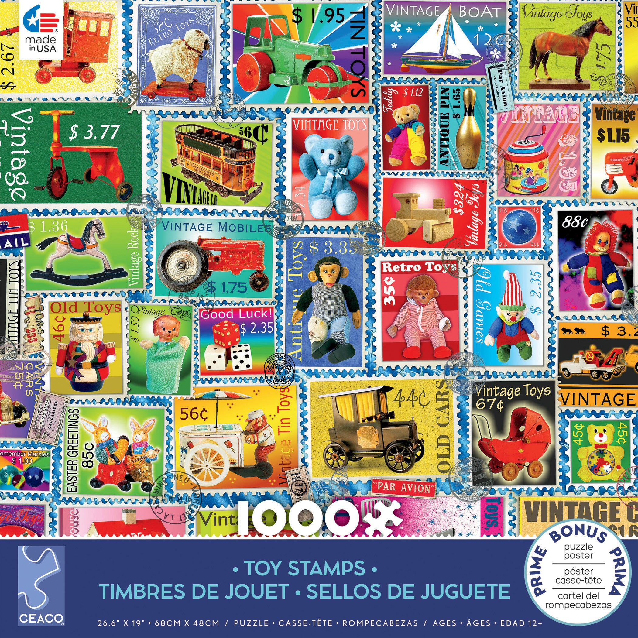 1000pc Sports Stamps Puzzle