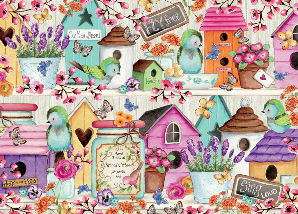 1000pc Birdhouse Birdies Puzzl