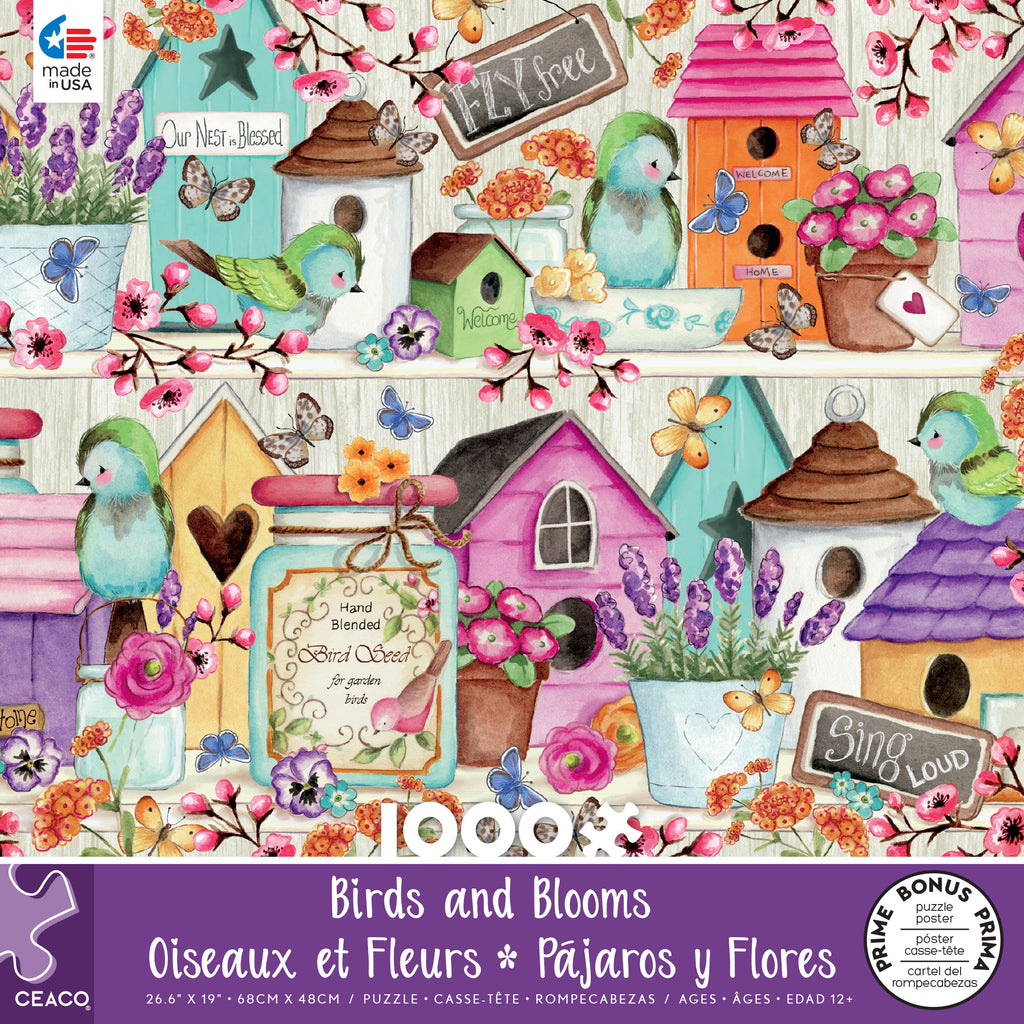 1000pc Birdhouse Birdies Puzzl