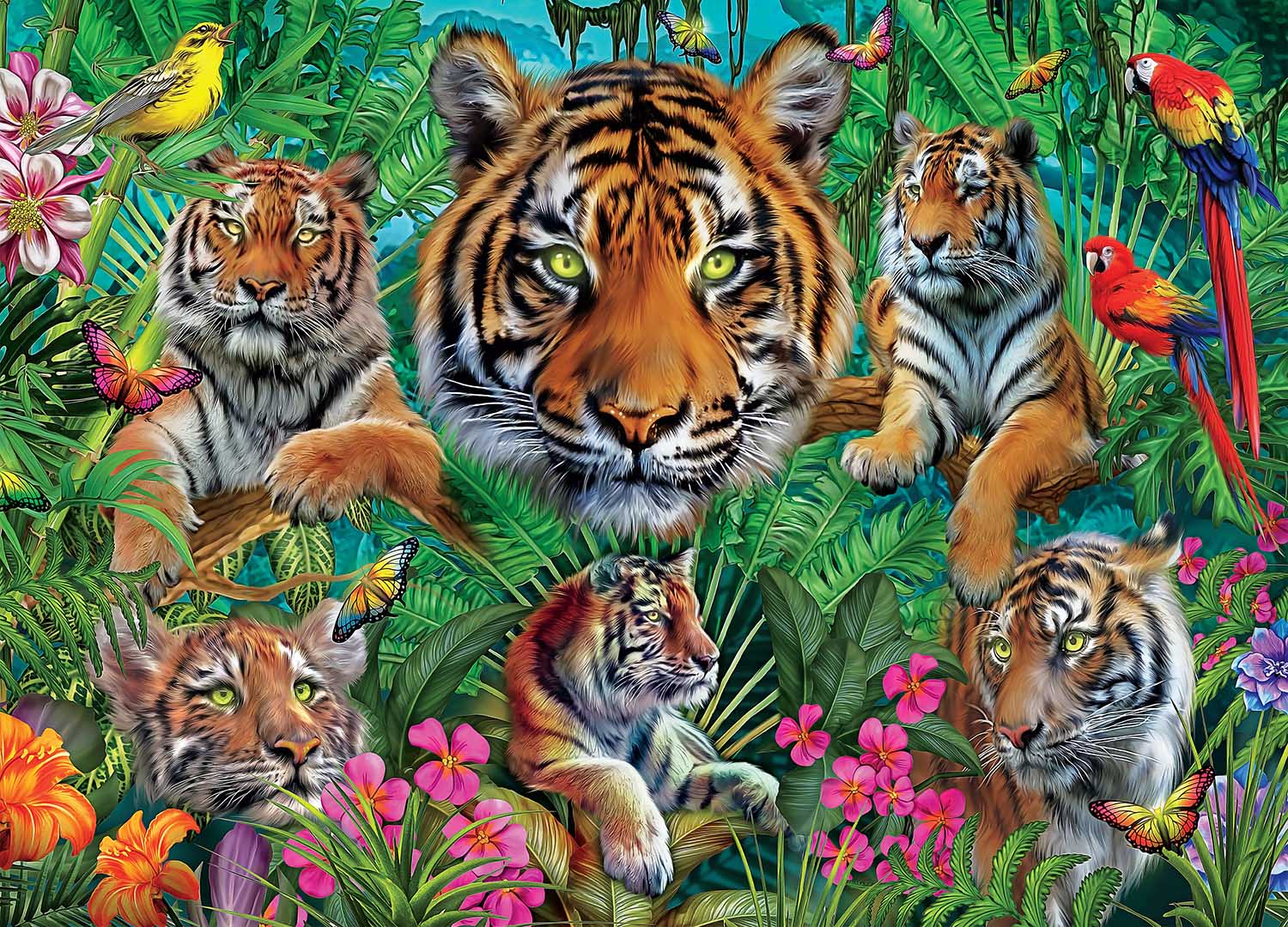 Tiger Jungle 1000pc Puzzle