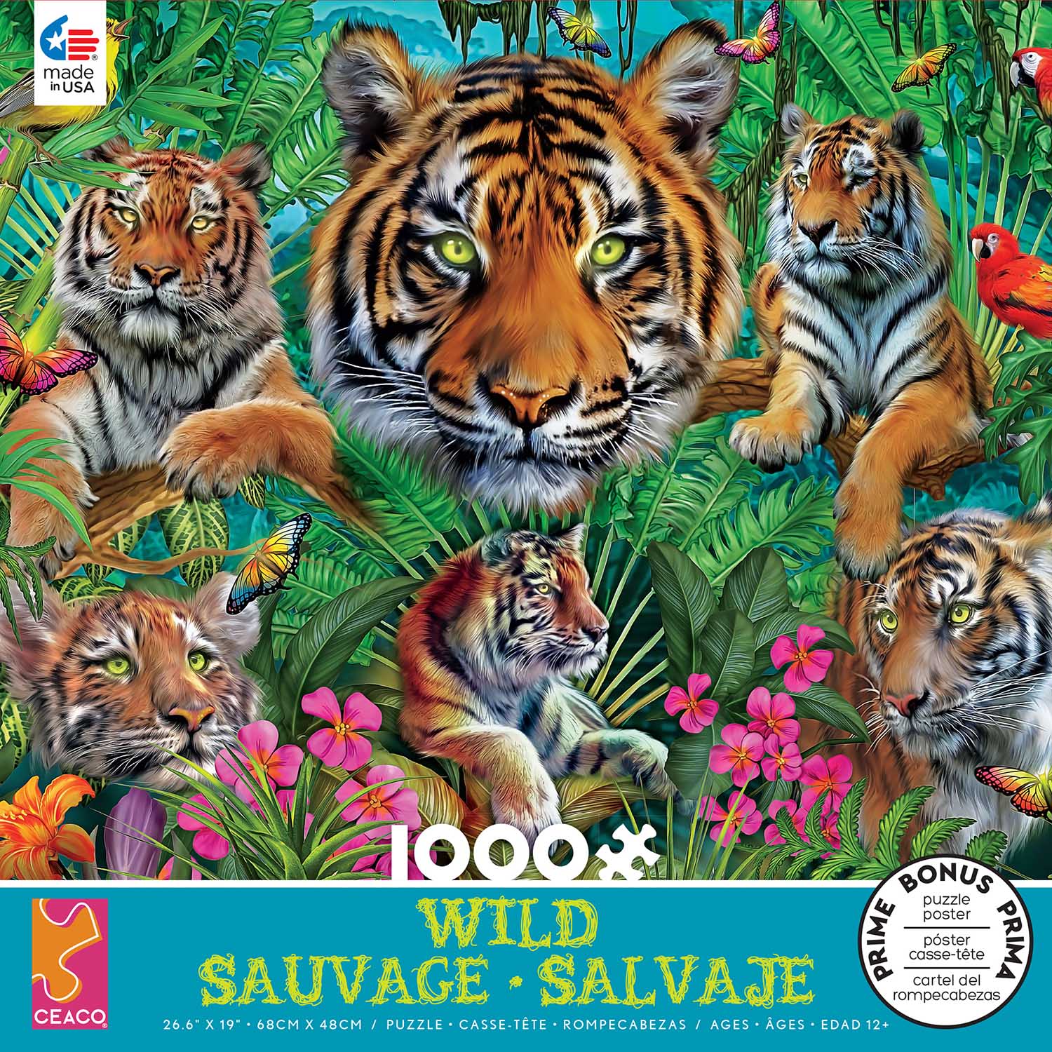 Tiger Jungle 1000pc Puzzle