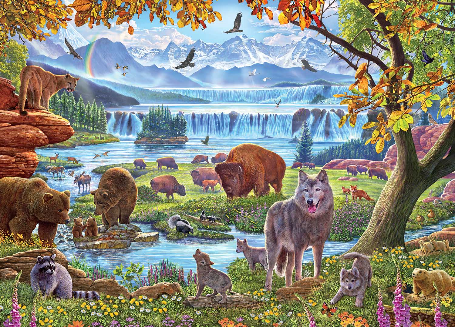 North American Wildlife 1000pc Puzzle