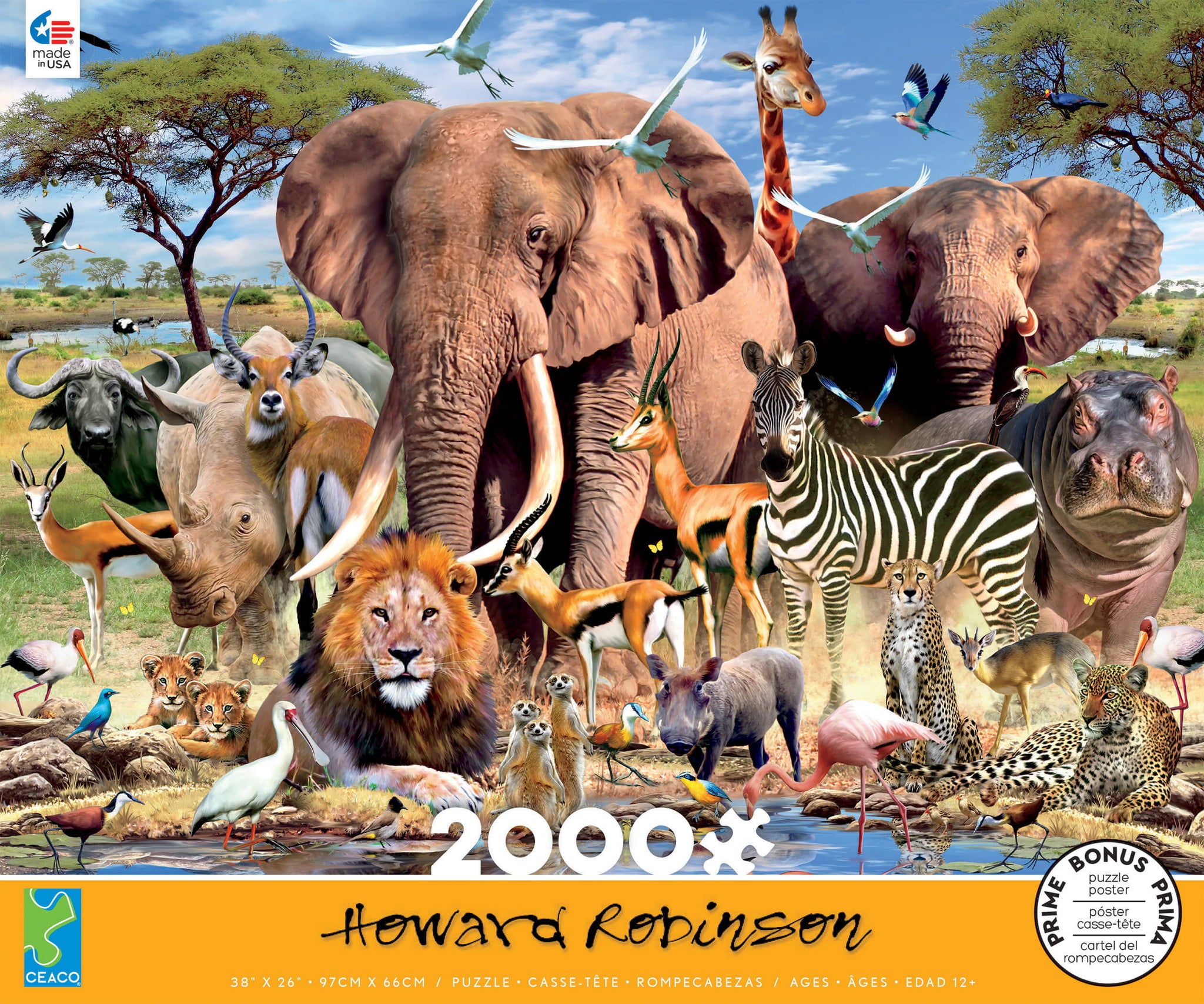 African Plains 2000pc Puzzle