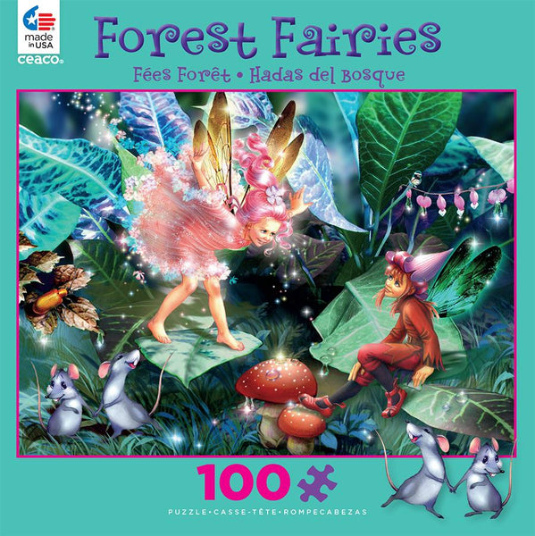 Fairy, Elf, and Mice 100pc Puzzle