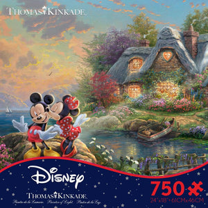 Thomas Kinkade Disney Mickey and Minnie 750pc Puzzle