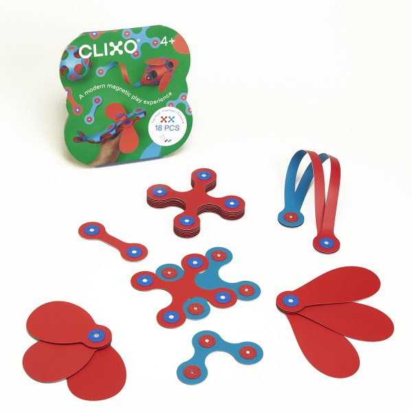 Clixo Itsy Pack 18pc Flamingo + Turquoise