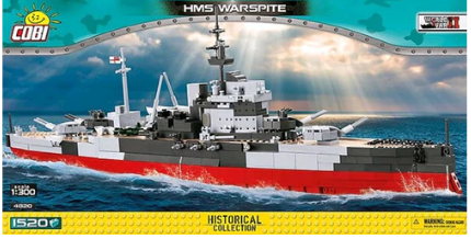 HMS Warspite 1520 Pieces