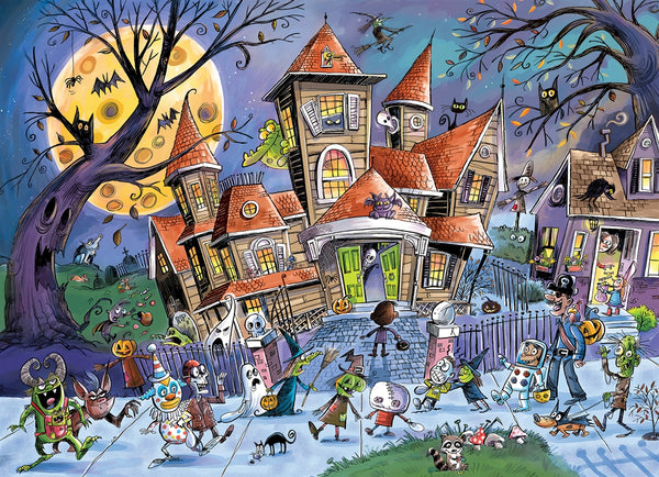 DoodleTown Haunted House 500pc Puzzle