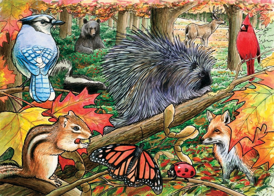 35pc Eastern Woodlands Tray Pu