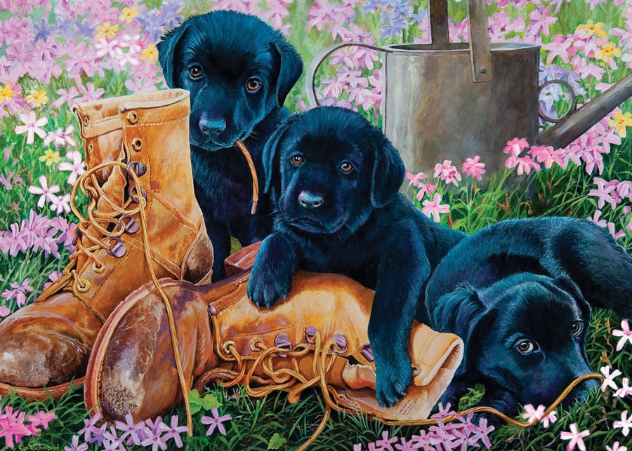 35pc Black Lab Puppies Puzzle
