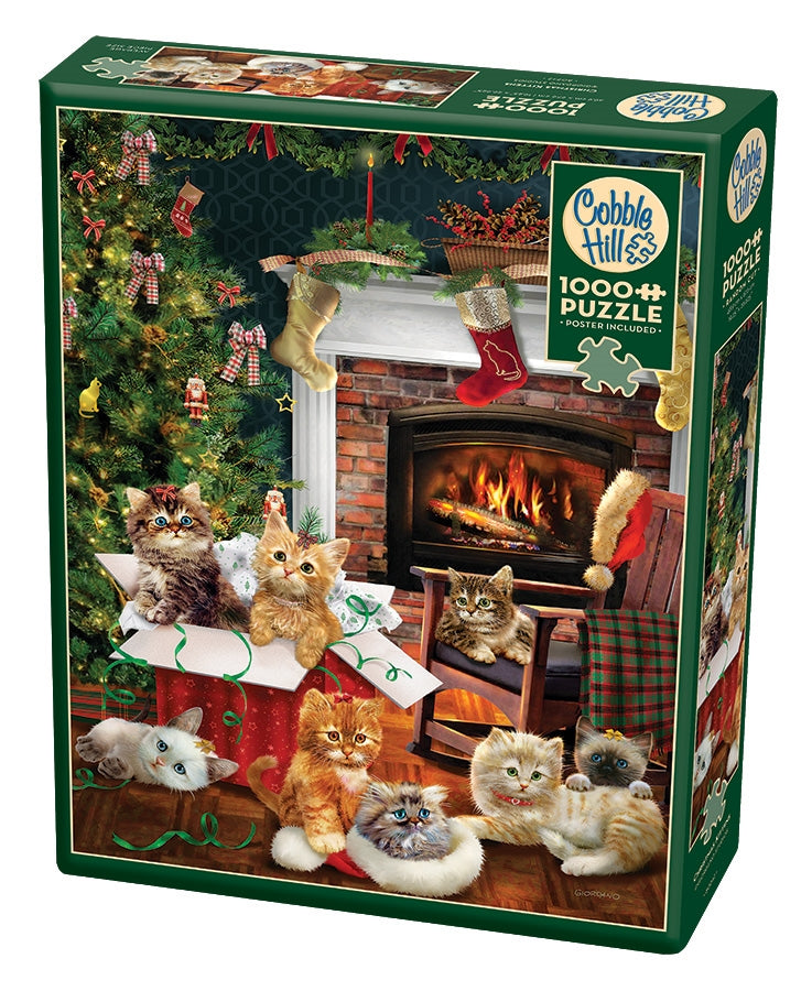 1000pc Christmas Kittens Puzzl