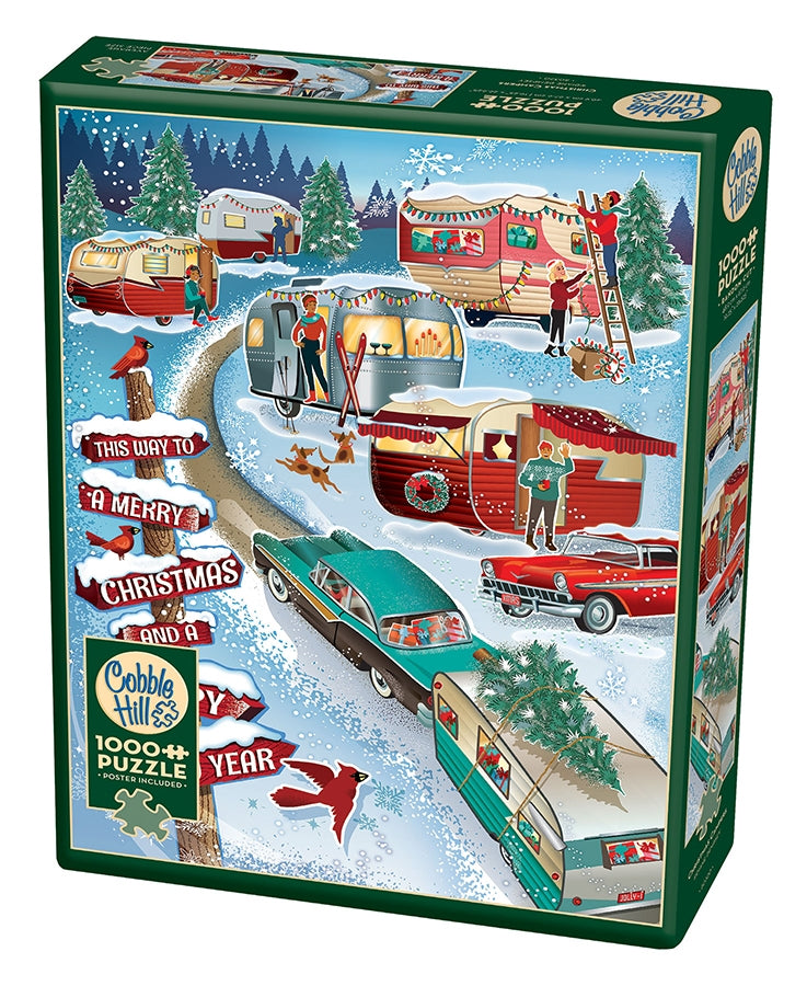 1000pc Christmas Campers Puzzl