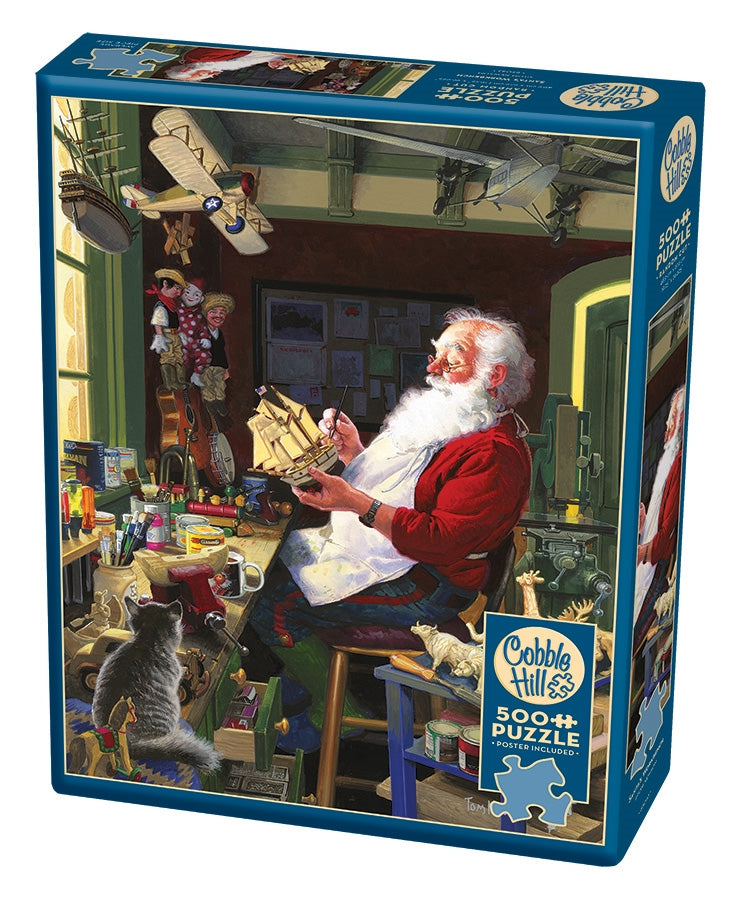500PC SANTA'S WORKBENCH PUZZLE