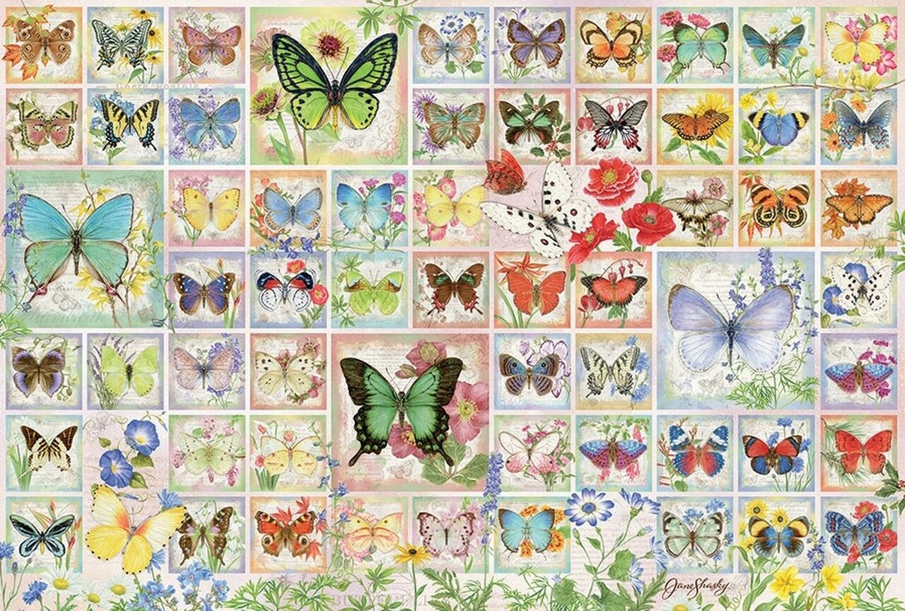 2000pc Butterfiles & Blossoms