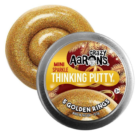 2" Five Golden Rings Thinking Putty