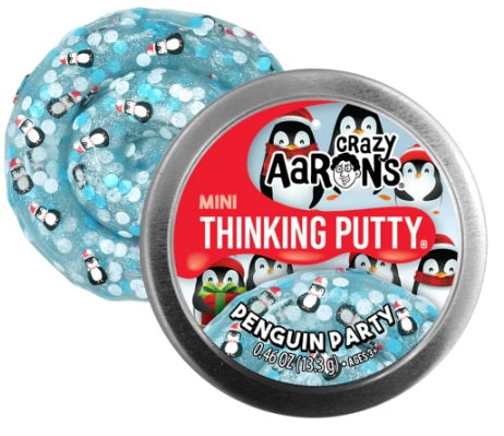 2" Penguin Party Crazy Aaron's Thinking Putty