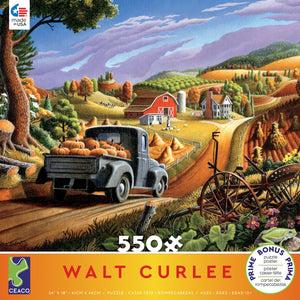 Walt Curlee Pumpkins 550pc Puzzle