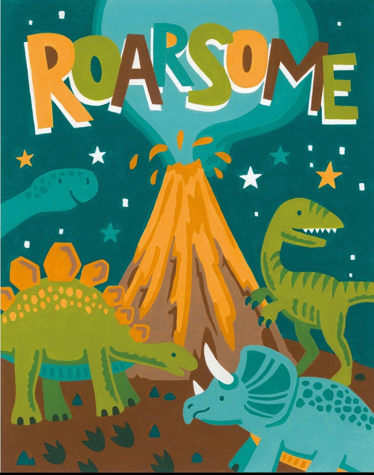 Roarsome Pencil BN 8x10"