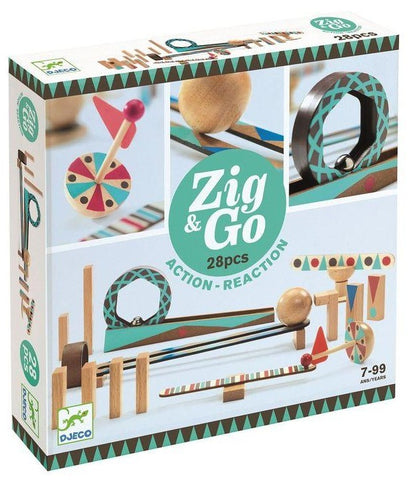 Zig & Go Roll Set - 28pc Marble Run