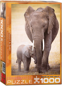 Elephant & Baby 1000pc Puzzle