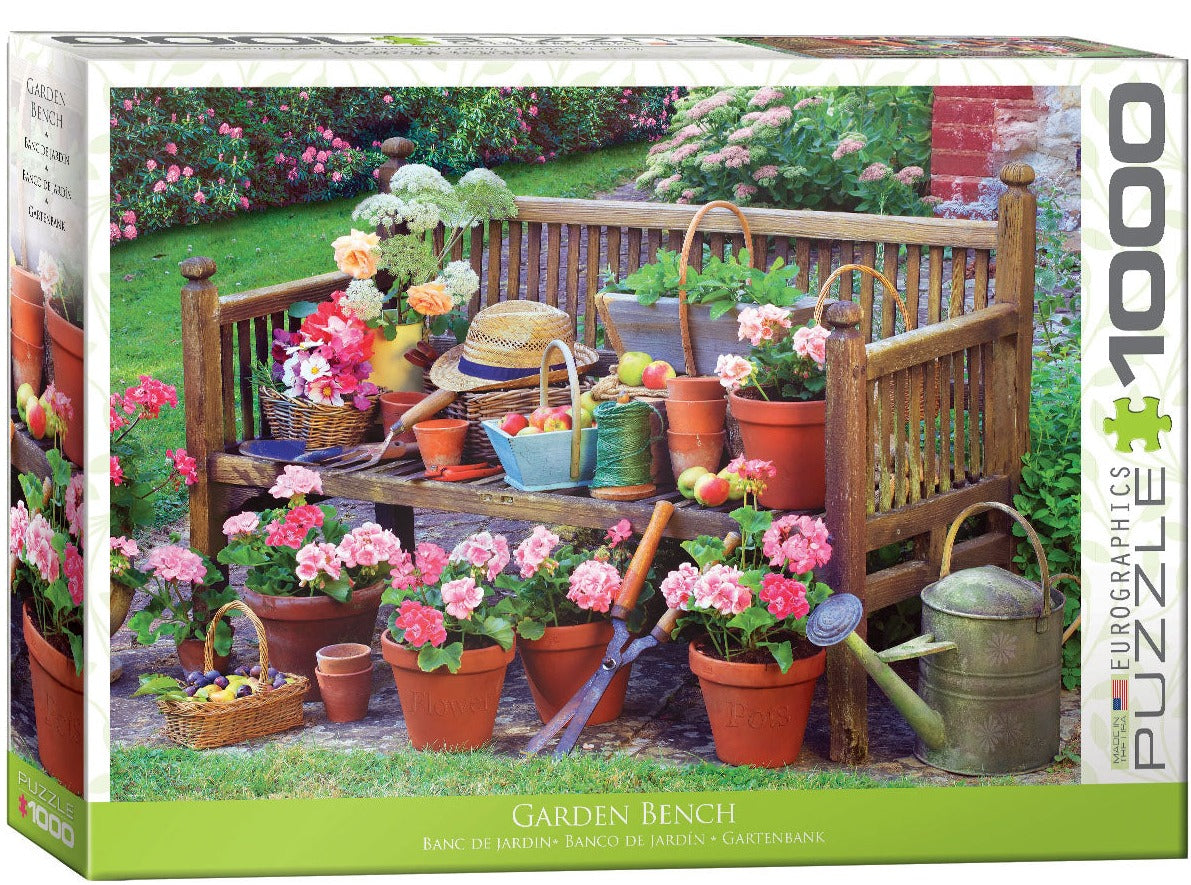 1000pc Garden Bench Puzzle
