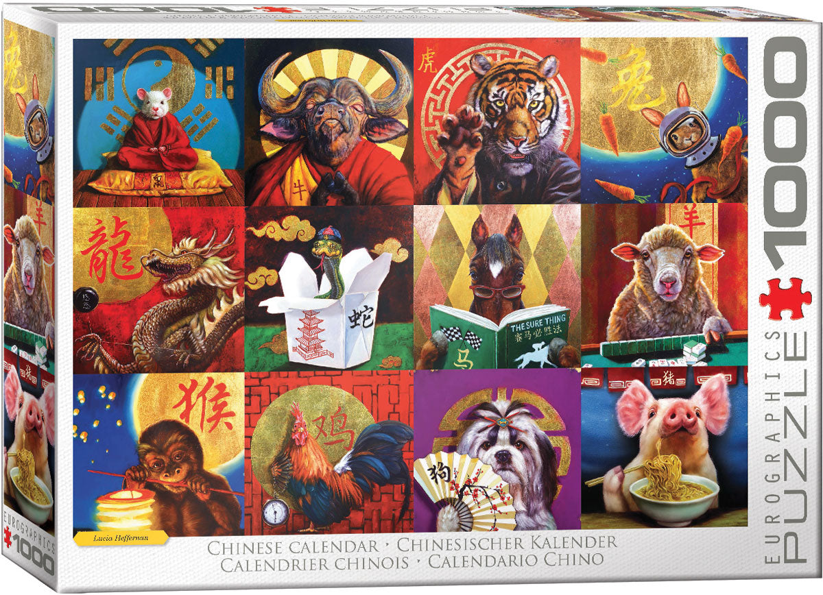 1000pc Chinese Calendar Puzzle