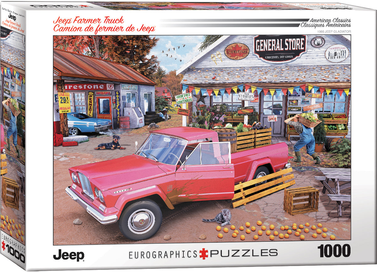 1000pc Jeep Farmer Truck Puzzl
