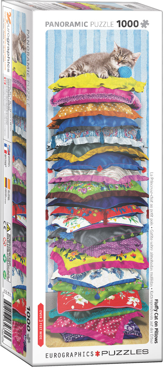 1000pc Fluffy Kitty on Pillows