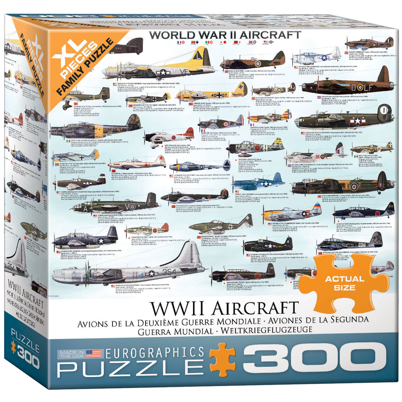 300pc WWII Aircraft Puzzle