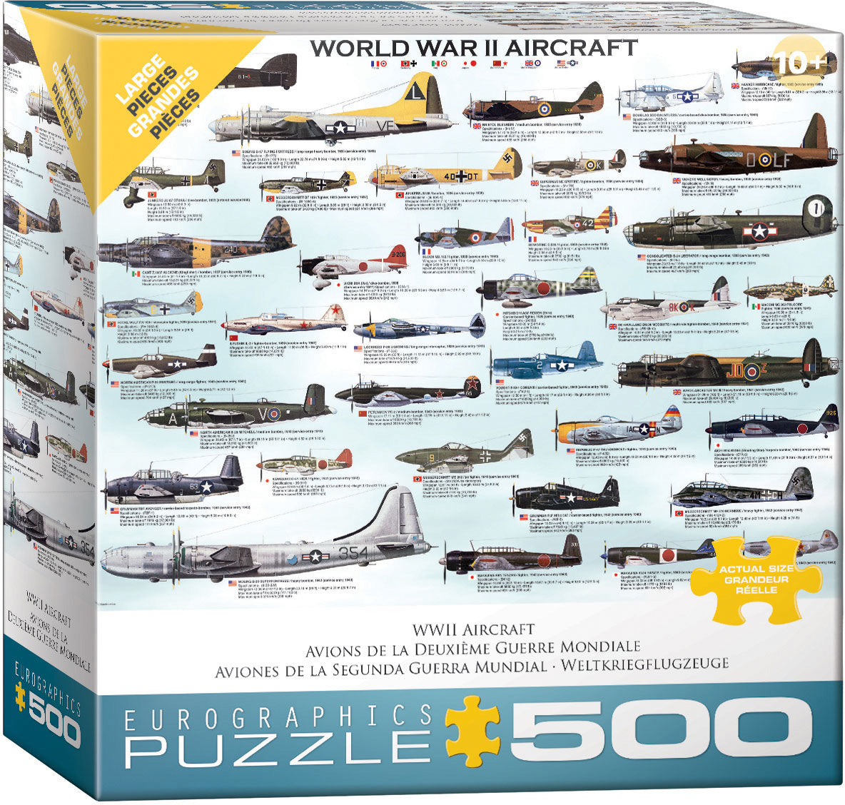 500pc WWII Aircraft Puzzle