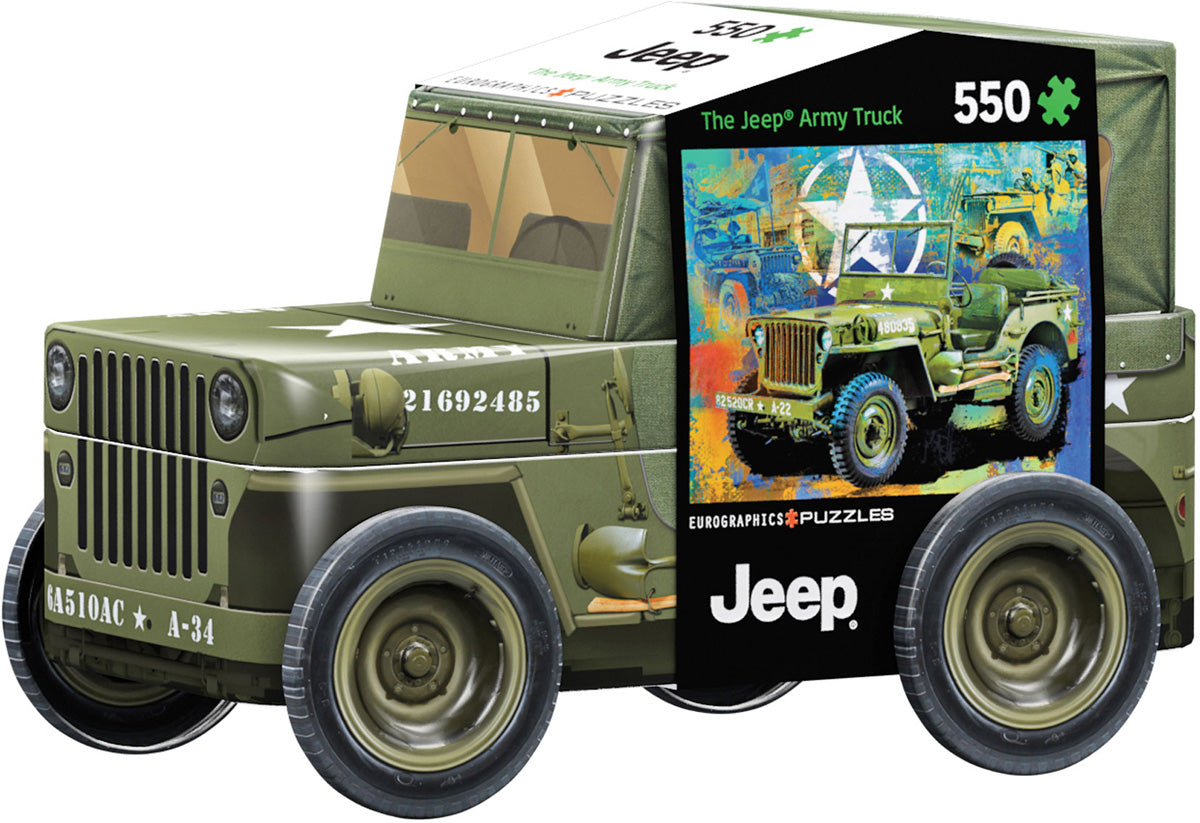 550pc Military Jeep Puzzle Tin
