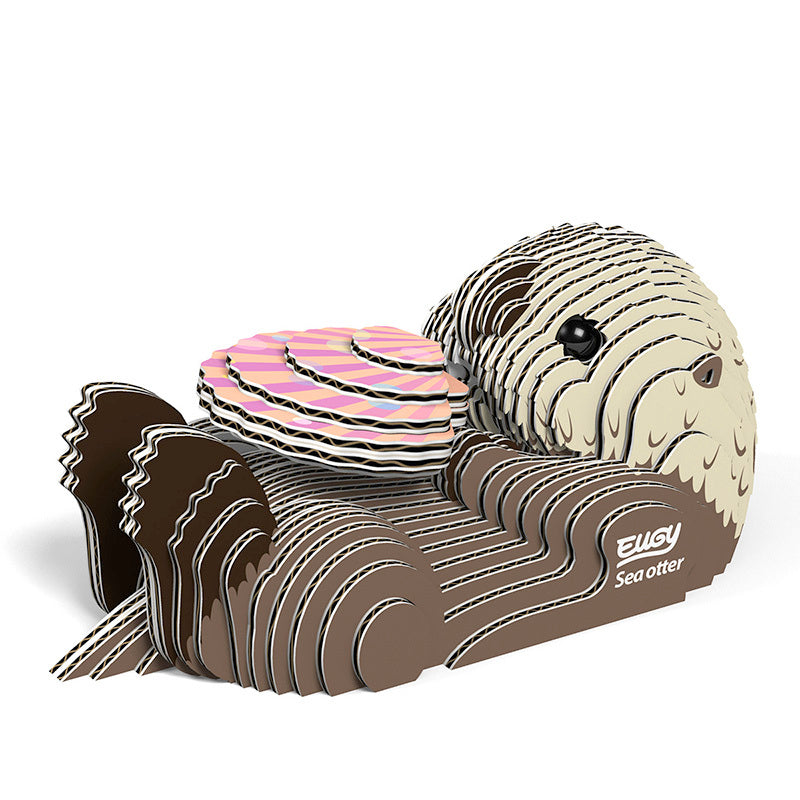 Sea Otter Eugy Cardboard Model