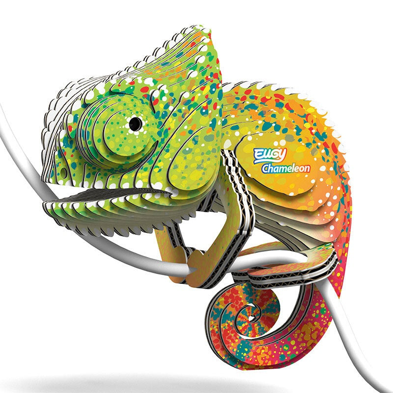 Chameleon Eugy Cardboard Model