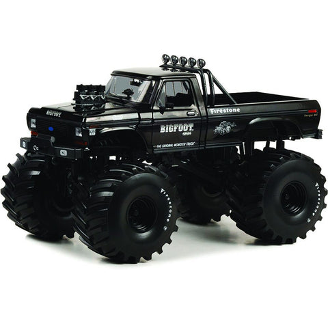 1/18 1974 Ford F-250 Monster Truck with 66" Tires Black Bandit