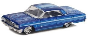 1/64 1964 Chevrolet Impala SS Blue Low Riders