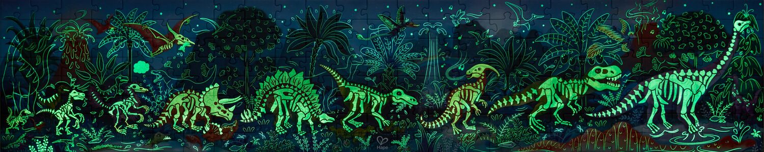 Dinosaurs Puzzle Glow in Dark