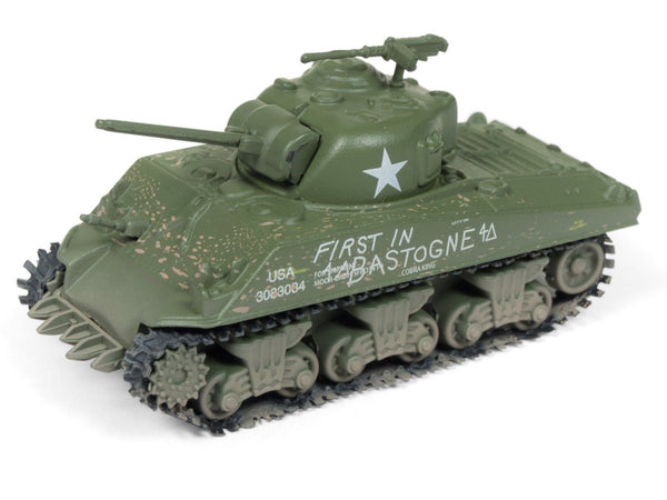 Johnny Lightning 1/100 Scale WWII M4A3 Sherman Tank & The Chateau Diorama JLDS001S