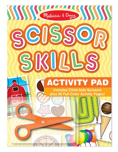 Scissor Skills Activity Book With Pair of Child-Safe Scissors (20 Pages)