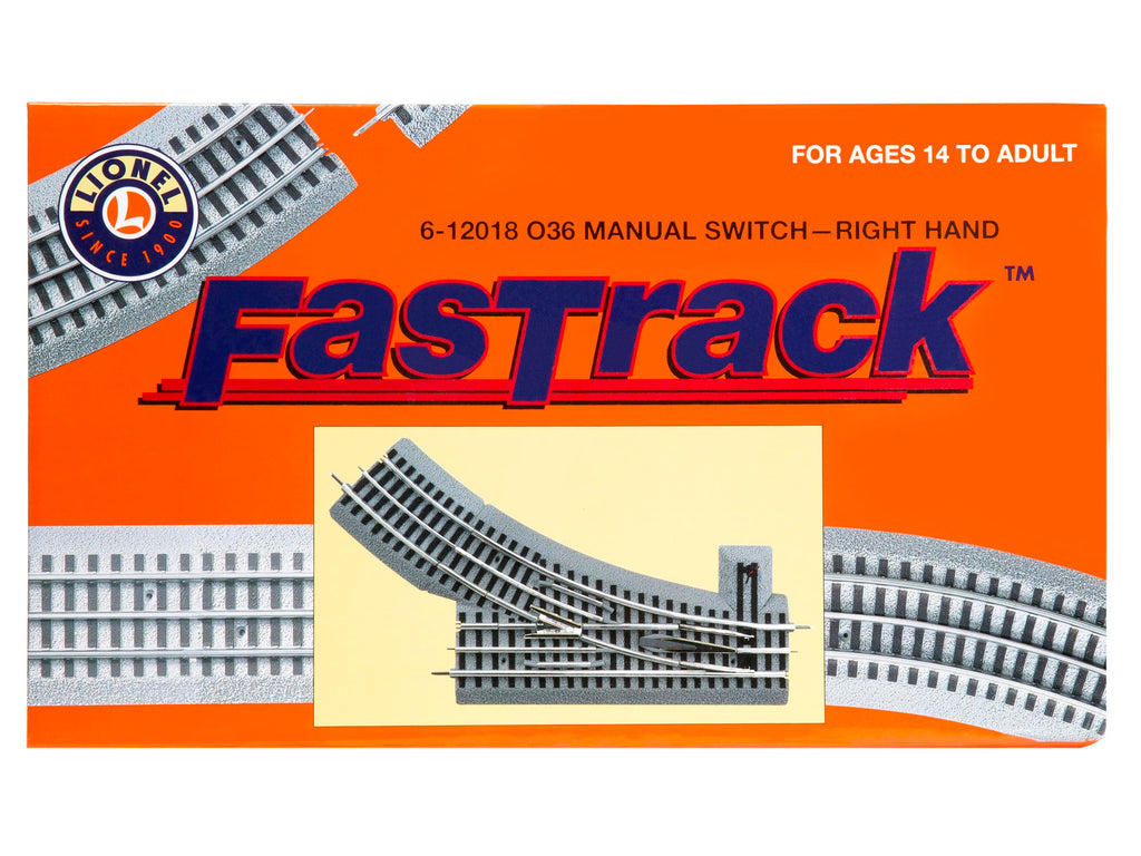 Fastrack 0-36 Manual Switch Track (Right Hand)