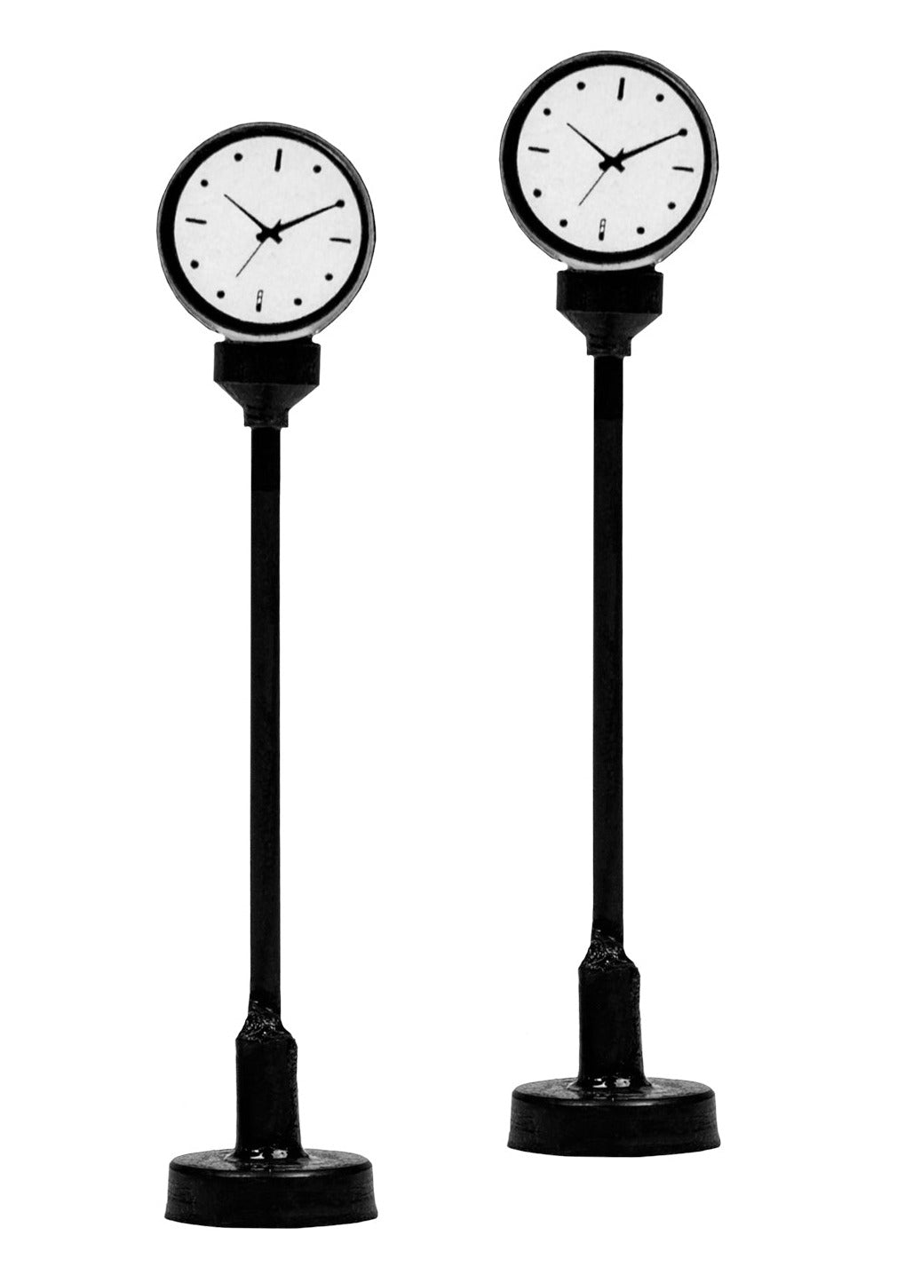 2 Lighted City clocks.