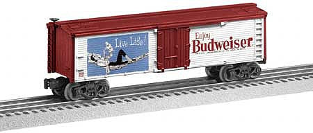 Budweiser themed boxcar.