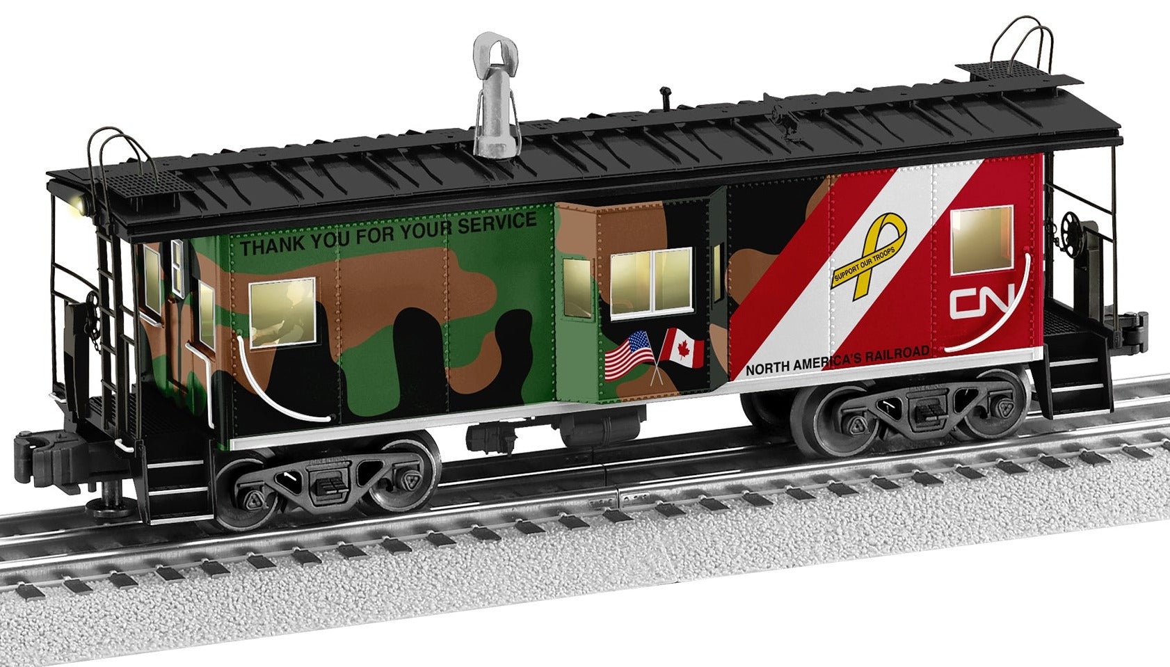 O CN Veterans BW Caboose