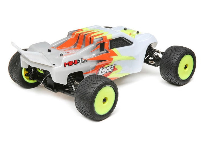 1/18 Mini-T 2.0 2S 2WD RTR Brushless Stadium Truck (Battery & Charger included) Gray/White