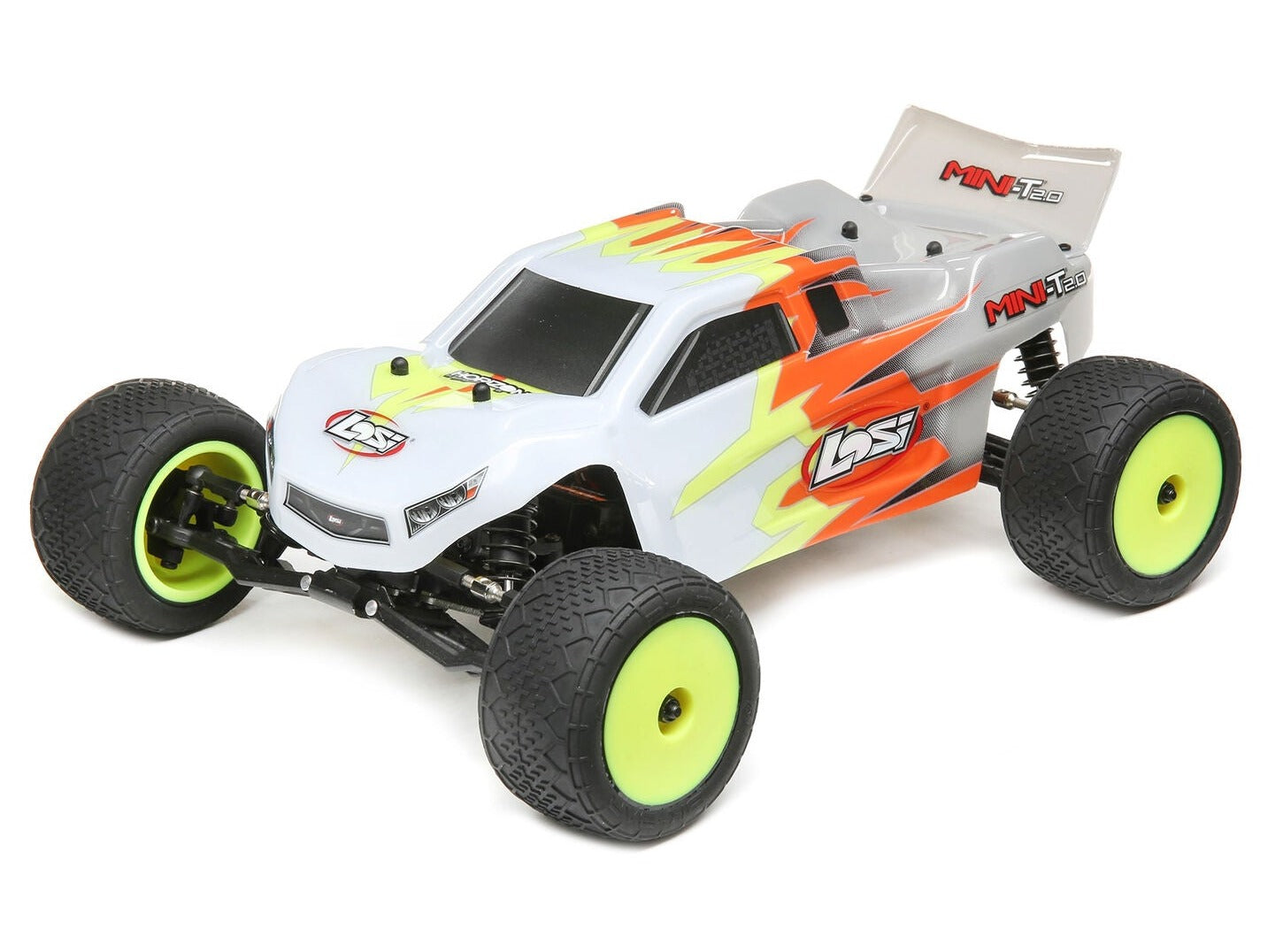 1/18 Mini-T 2.0 2S 2WD RTR Brushless Stadium Truck (Battery & Charger included) Gray/White