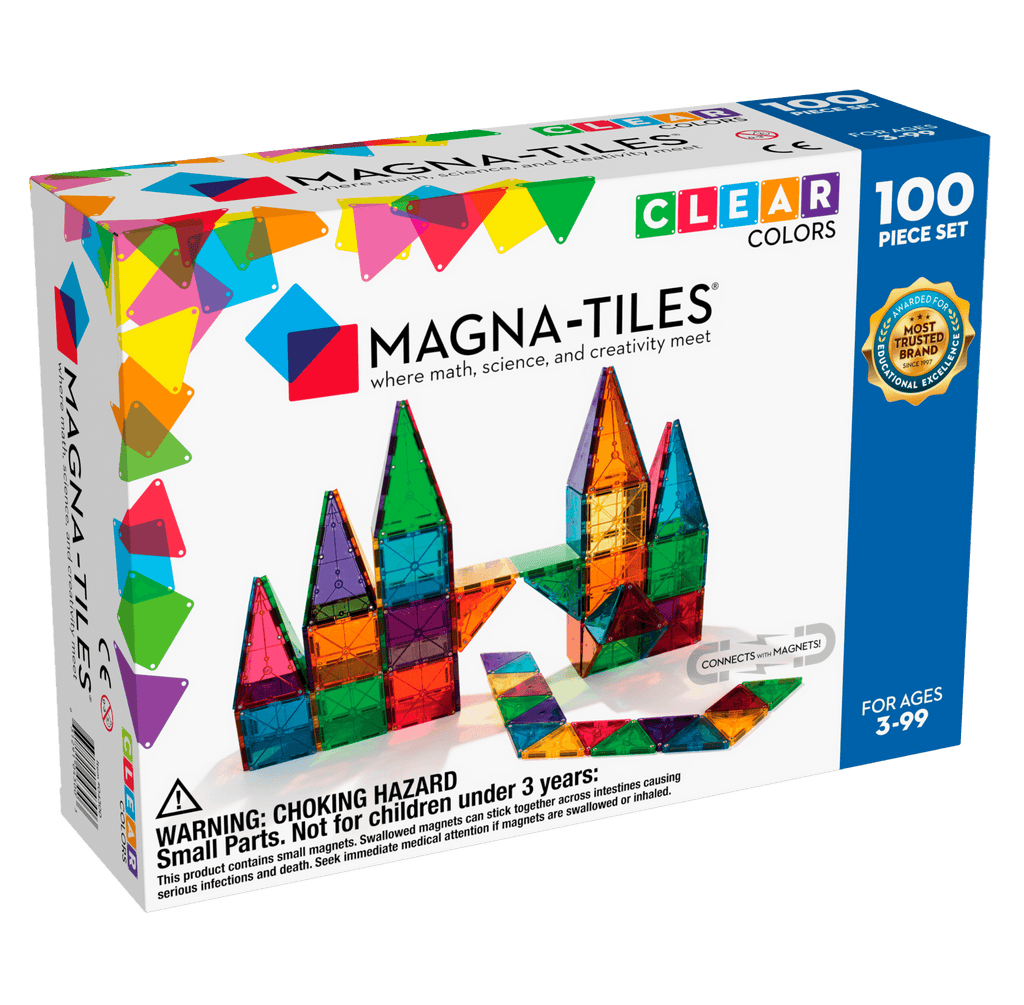 Magna-Tiles Clear Colors 100pc