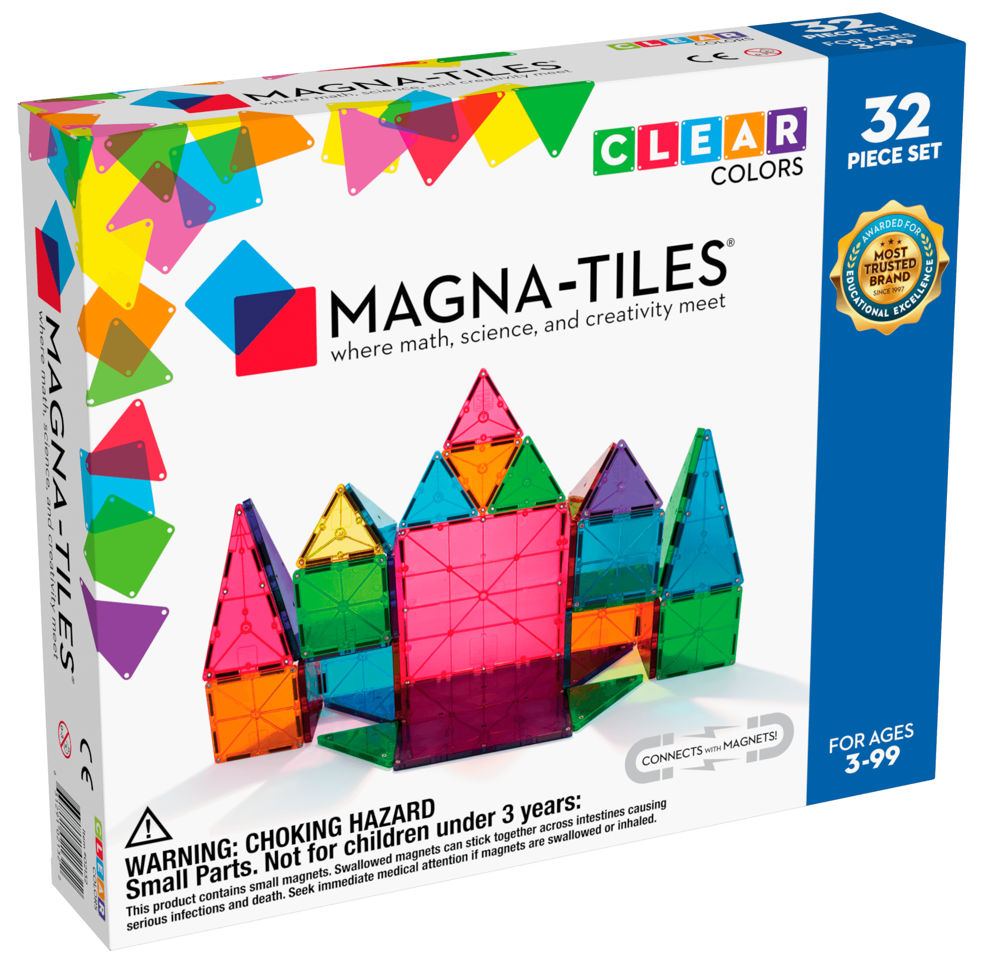 Magna-Tiles Clear Colors 32pc