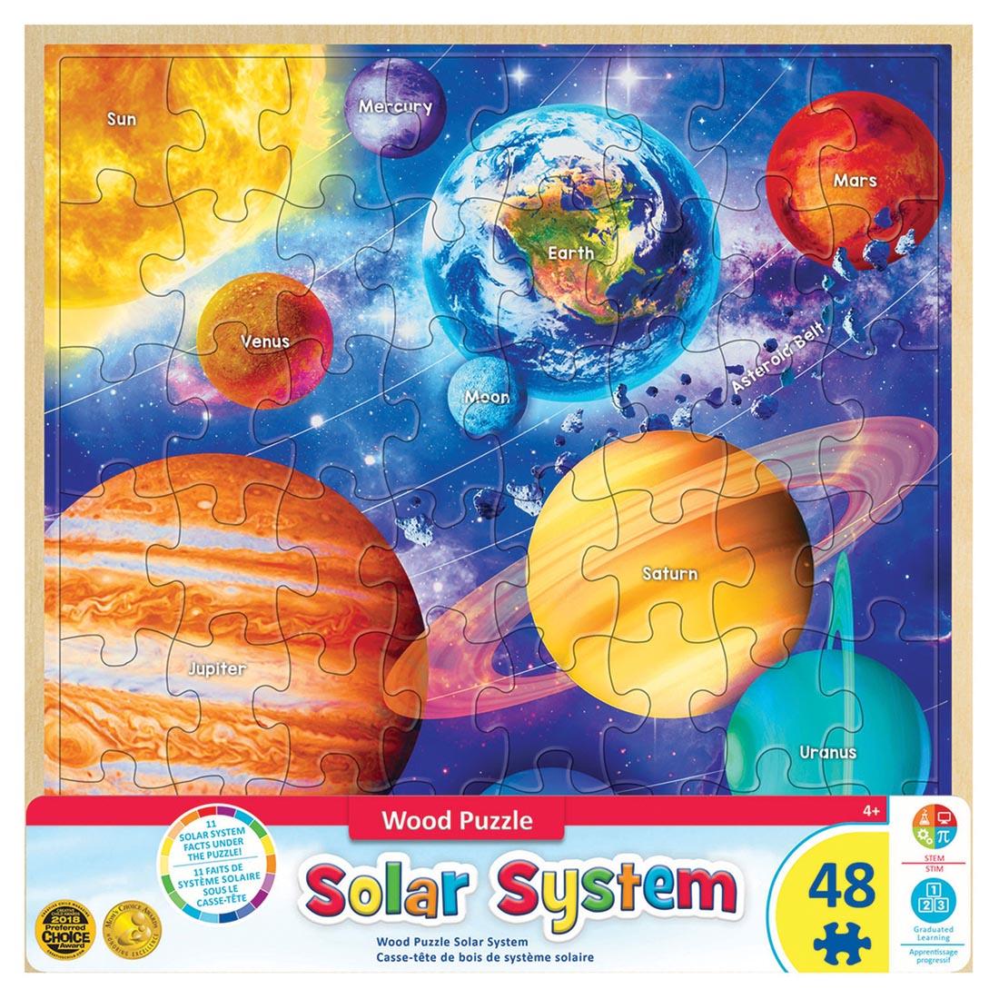48pc Solar System Wood Puzzle