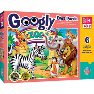 Zoo Animals Googly Eyes 48pc Puzzle