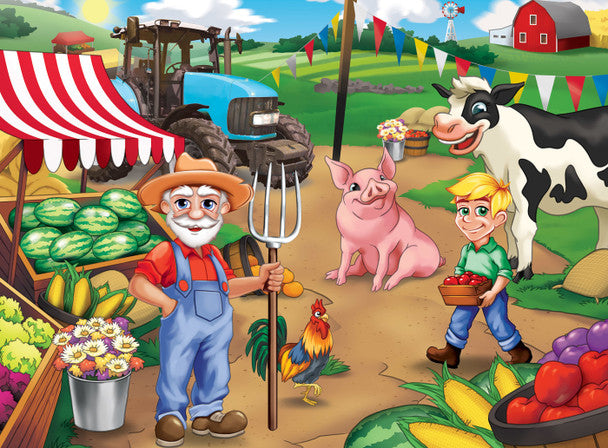 60pc Old MacDonald's Farm Puzz